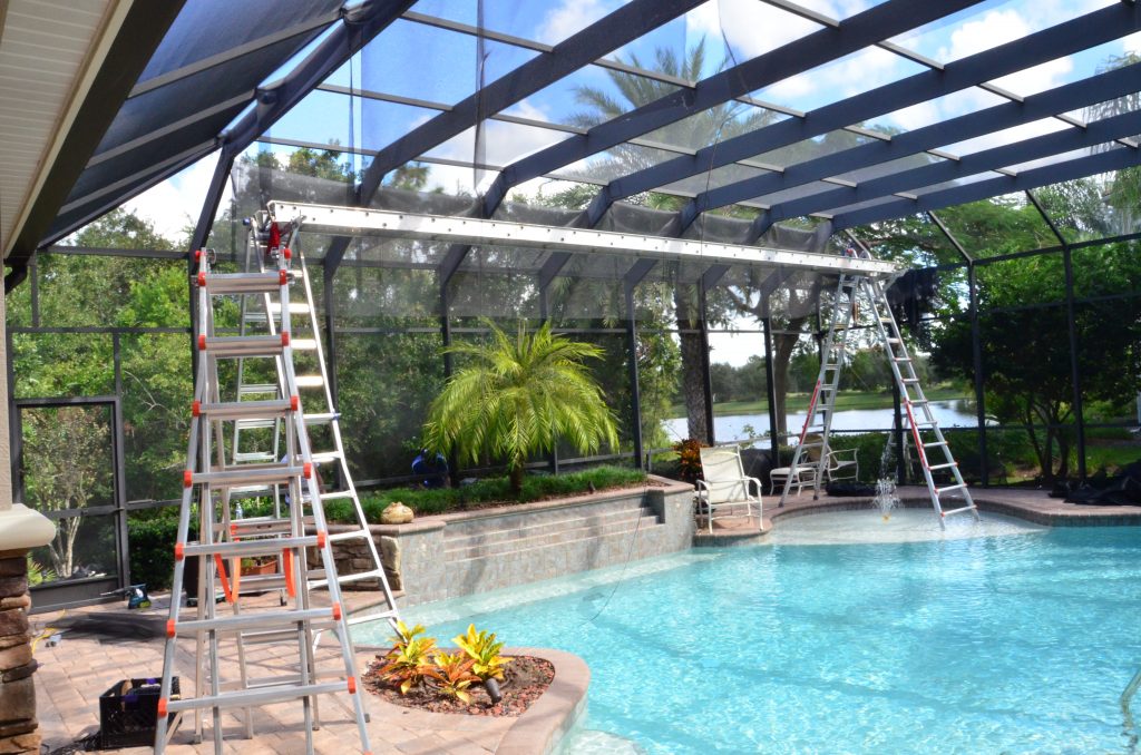 pool enclosure screen repair