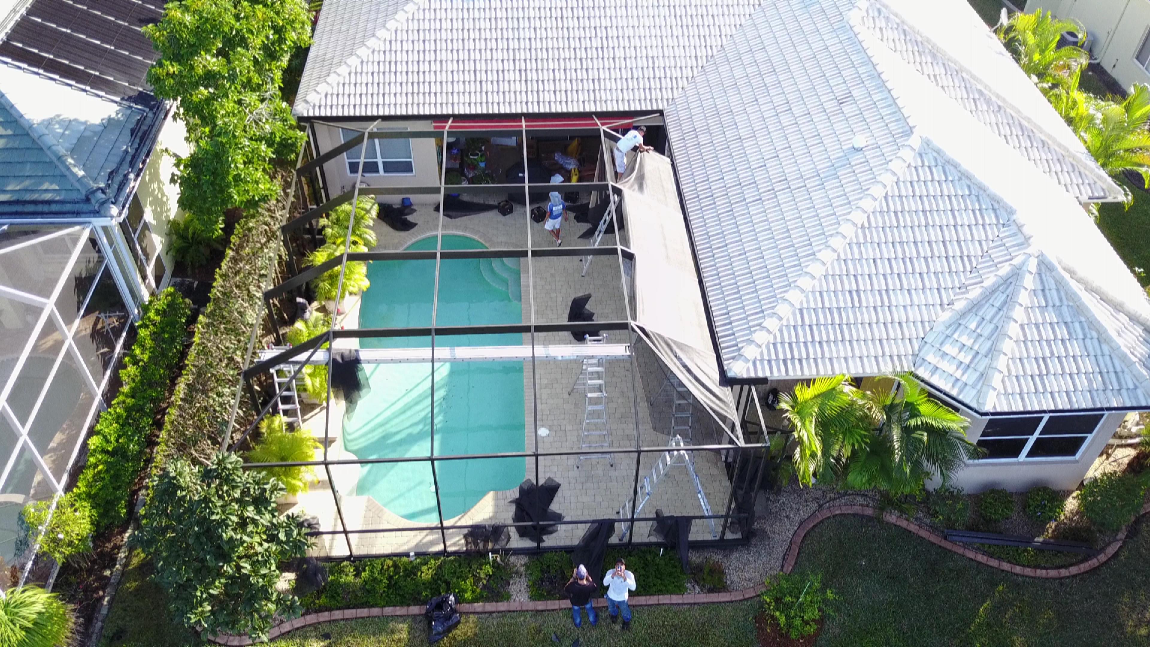 pool rescreening cost