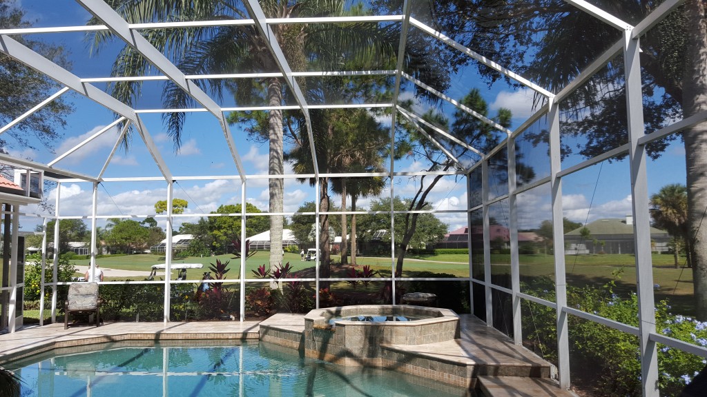 pool enclosure screen repair